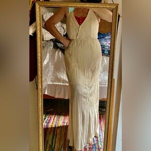 Elegant Cream Maxi Dress